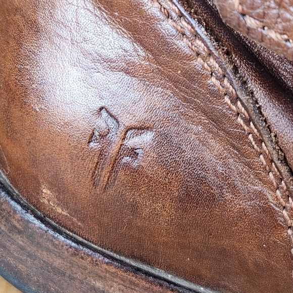 FRYE Women's Phillips Riding Boot Size 7.5 Leather Tall Western Pull On Campus - Picture 3 of 14